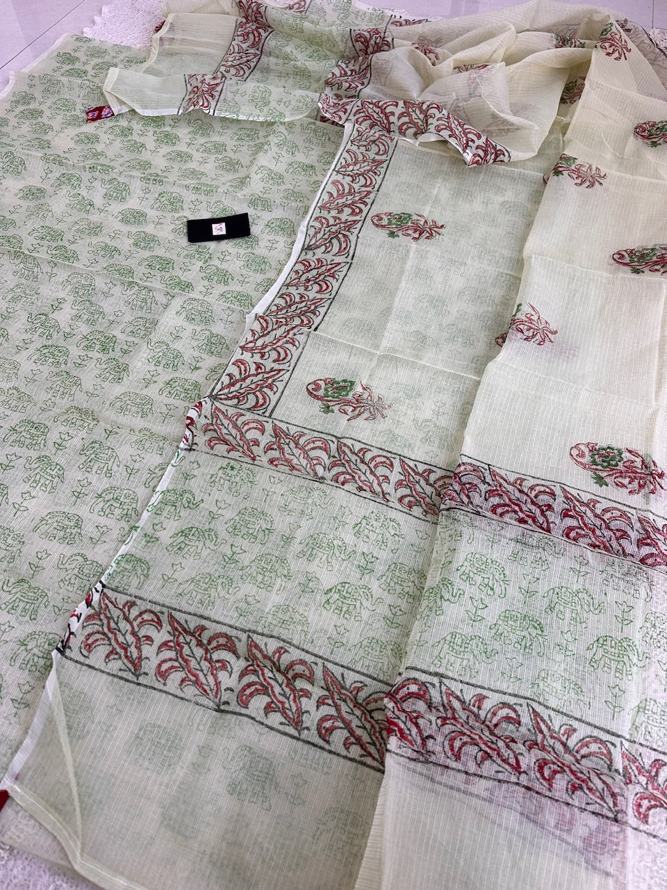 HandBlock Printed Kota Cotton Doria Top N Dupatta (Suit)