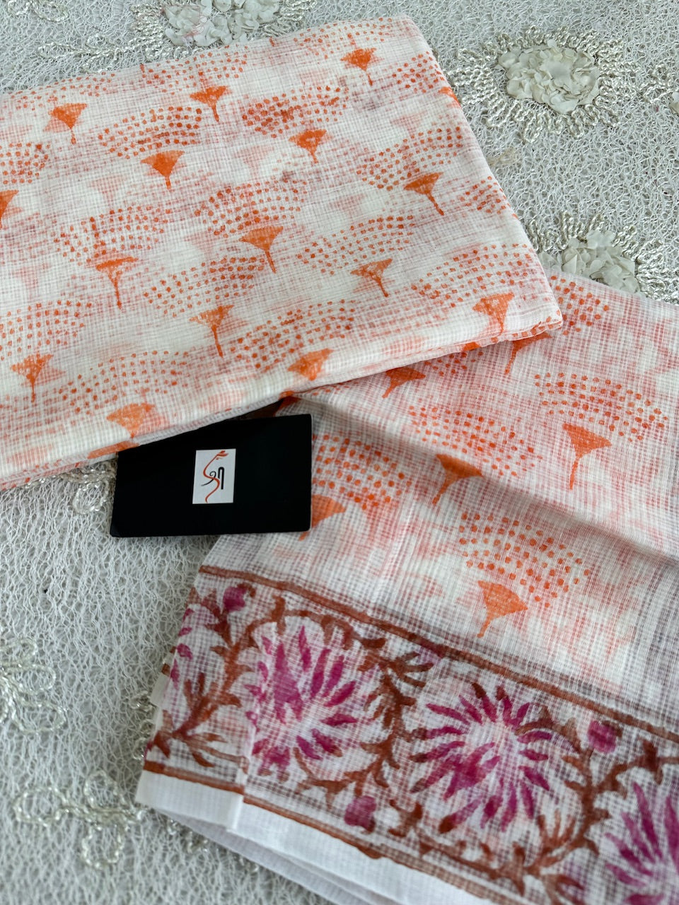 HandBlock Printed Kota Cotton Doria Top N Dupatta (Suit)