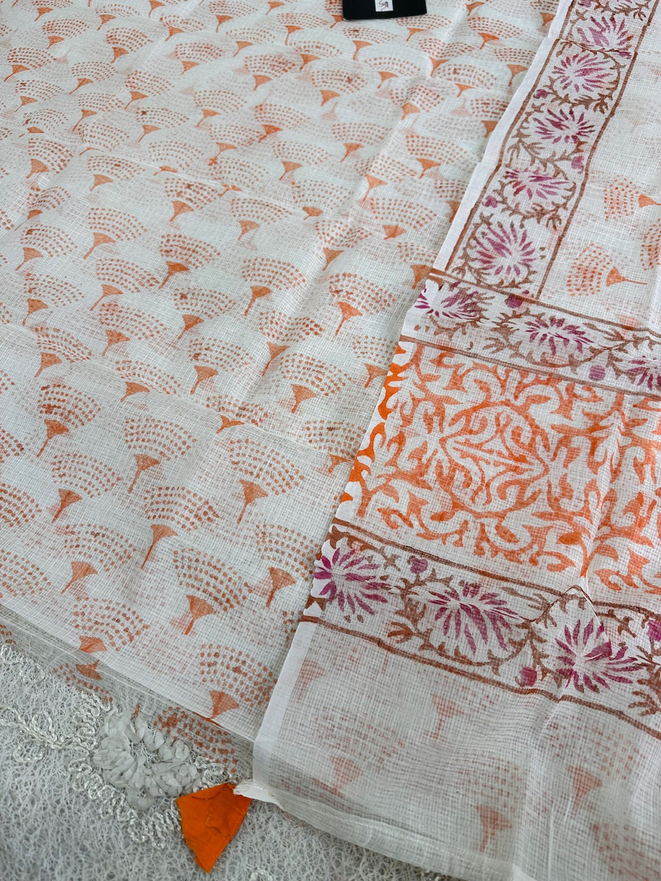 HandBlock Printed Kota Cotton Doria Top N Dupatta (Suit)