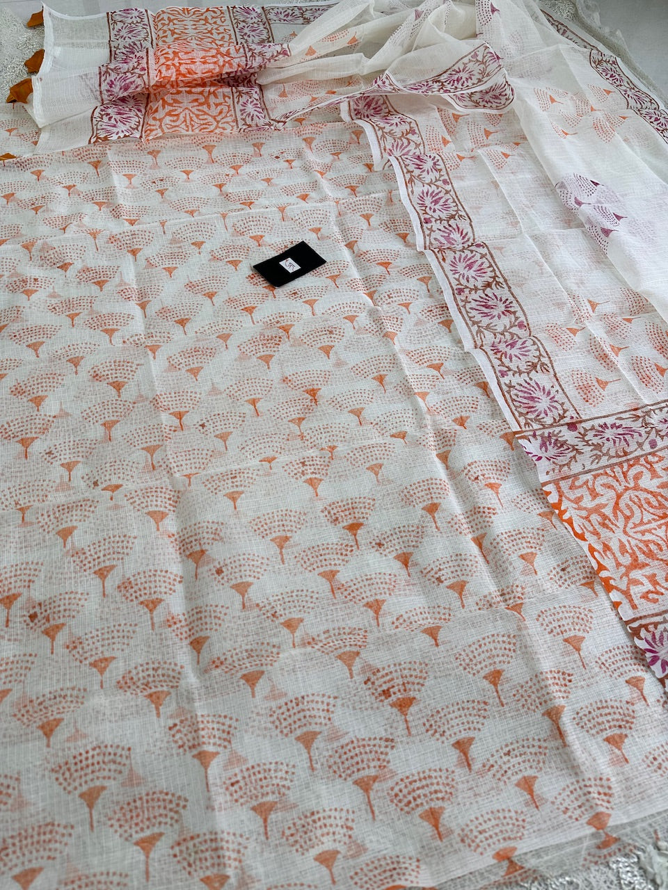 HandBlock Printed Kota Cotton Doria Top N Dupatta (Suit)