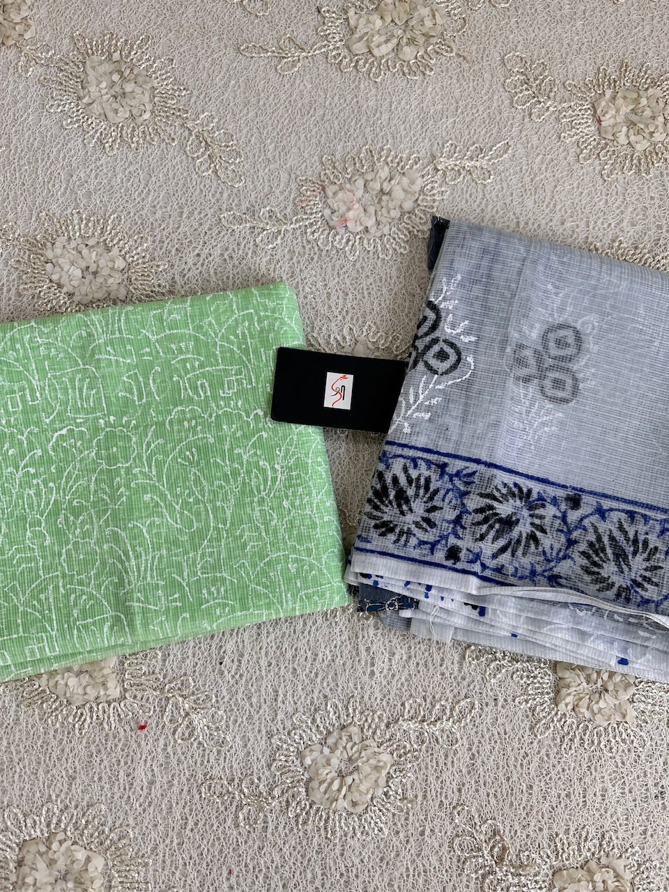 HandBlock Printed Kota Cotton Doria Top N Dupatta (Suit)