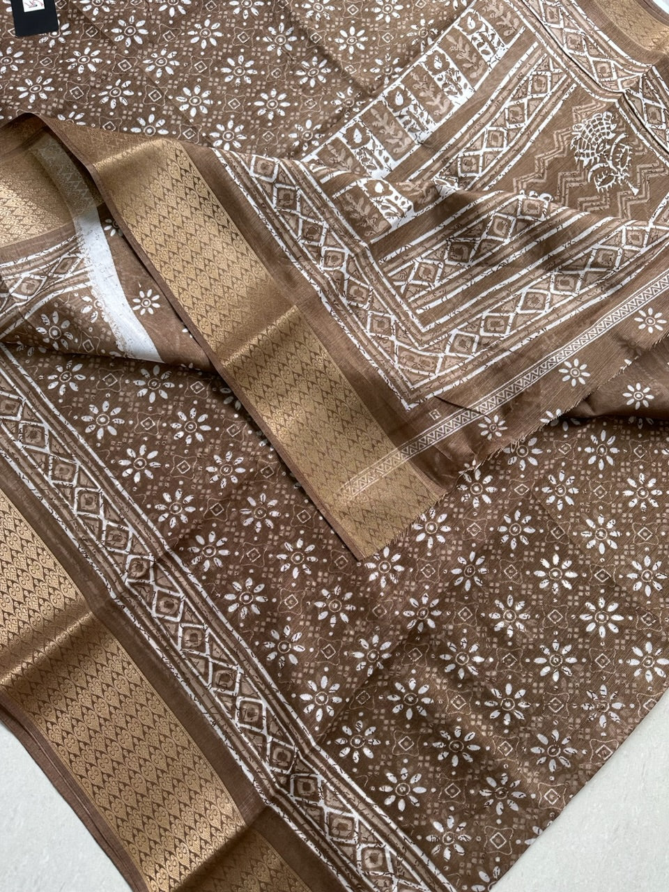 Printed Soft Cotton Saree