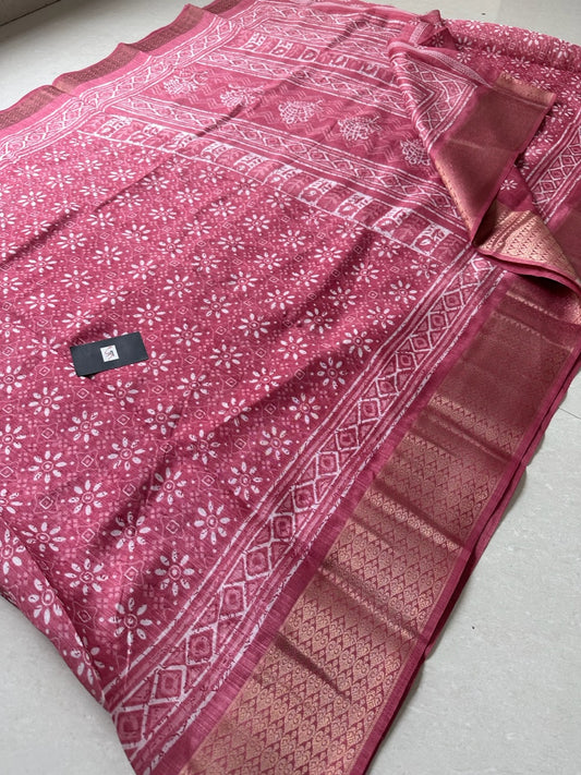 Printed Soft Cotton Saree