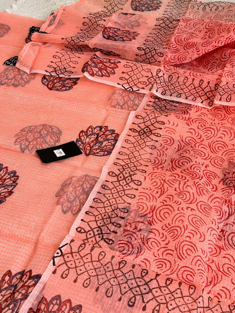 HandBlock Printed Kota Cotton Doria Top N Dupatta (Suit)