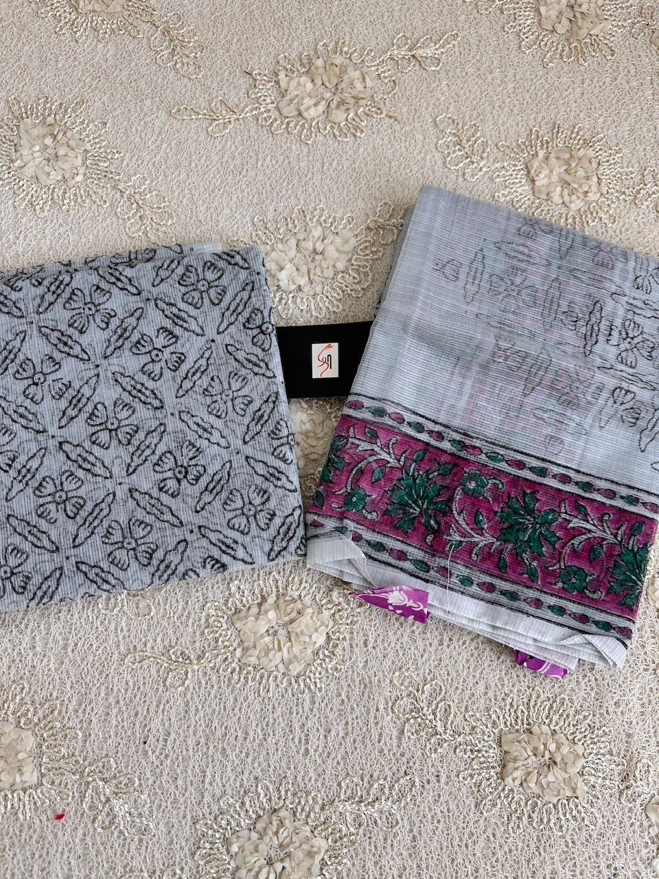 HandBlock Printed Kota Cotton Doria Top N Dupatta (Suit)