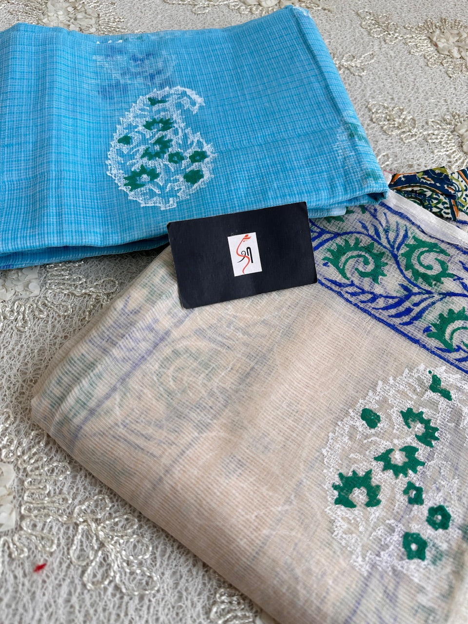 HandBlock Printed Kota Cotton Doria Top N Dupatta (Suit)