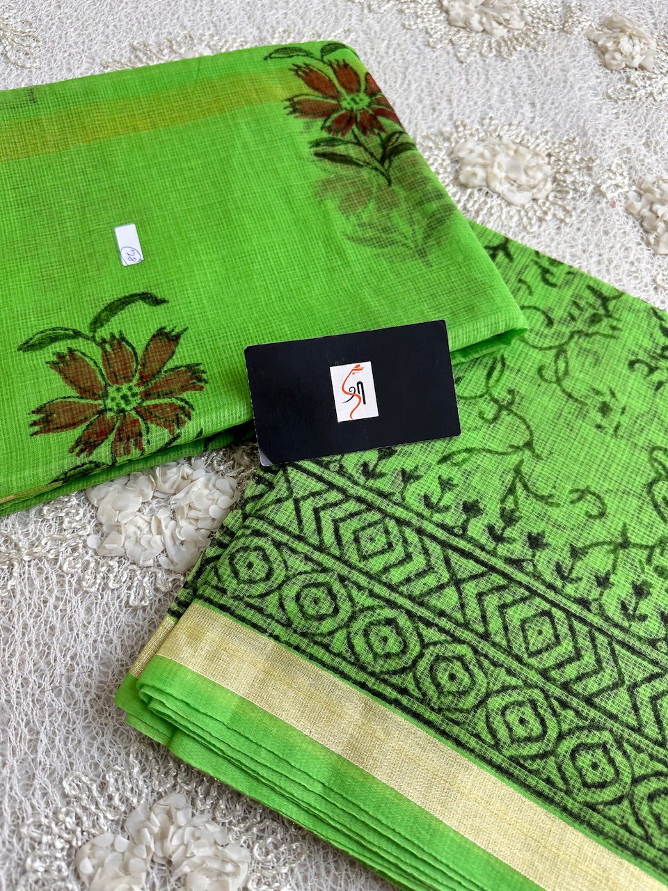 HandBlock Printed Kota Cotton Doria Top N Dupatta (Suit)