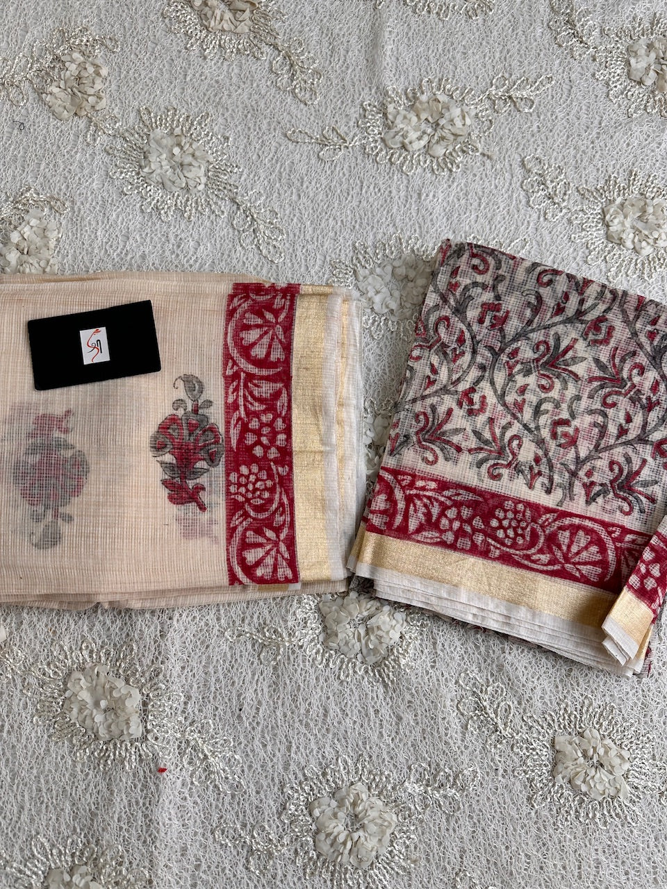 HandBlock Printed Kota Cotton Doria Top N Dupatta (Suit)