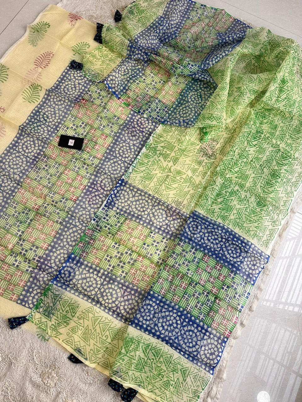 HandBlock Printed Kota Cotton Doria Top N Dupatta (Suit)