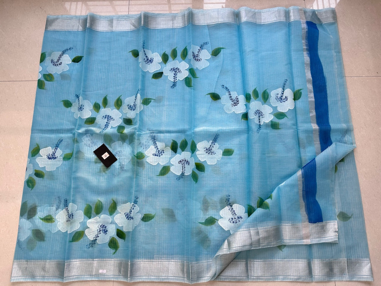 Handpainted Kota Cotton Doria Saree