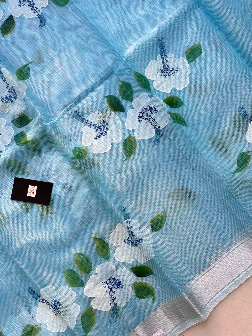 Handpainted Kota Cotton Doria Saree