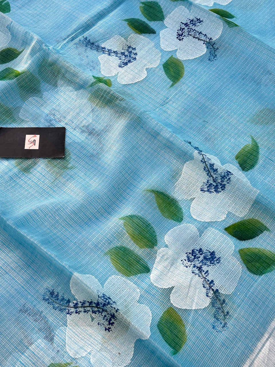 Handpainted Kota Cotton Doria Saree