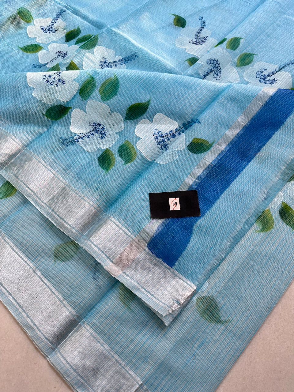 Handpainted Kota Cotton Doria Saree