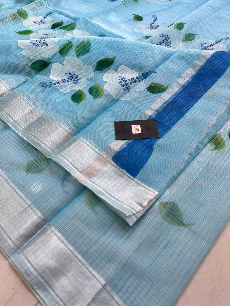 Handpainted Kota Cotton Doria Saree