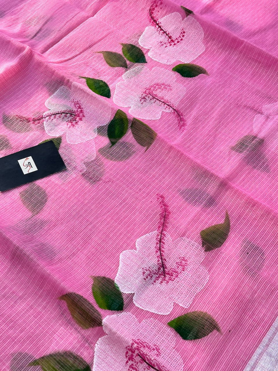 Handpainted Kota Cotton Doria Saree