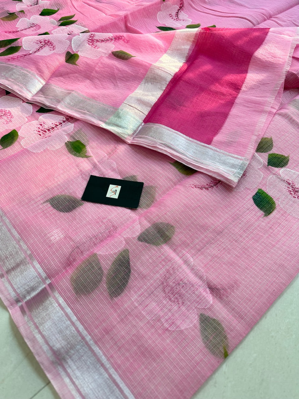 Handpainted Kota Cotton Doria Saree