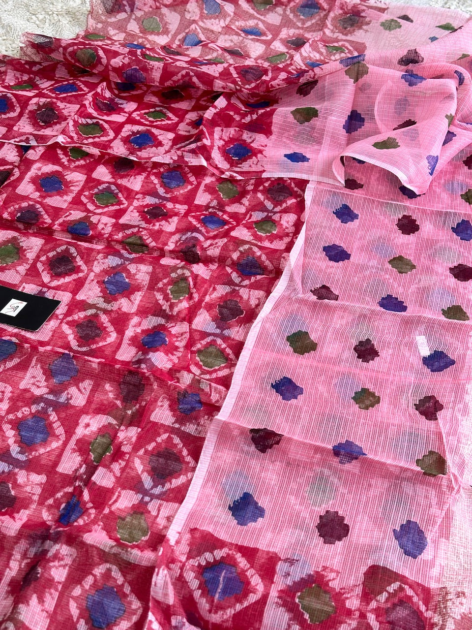 HandBlock Printed Kota Cotton Doria Top N Dupatta (Suit)