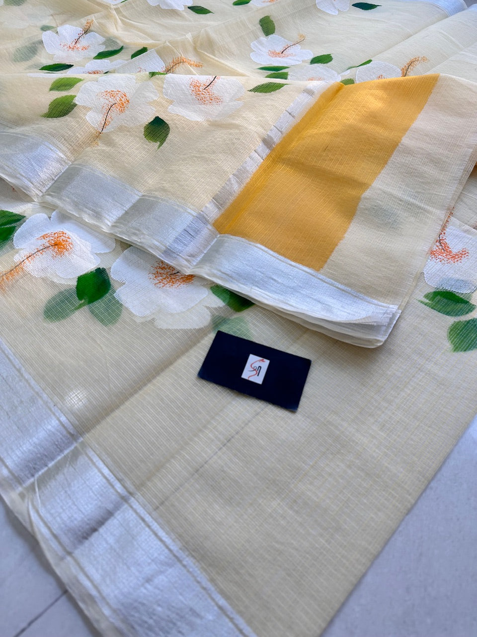 Handpainted Kota Cotton Doria Saree