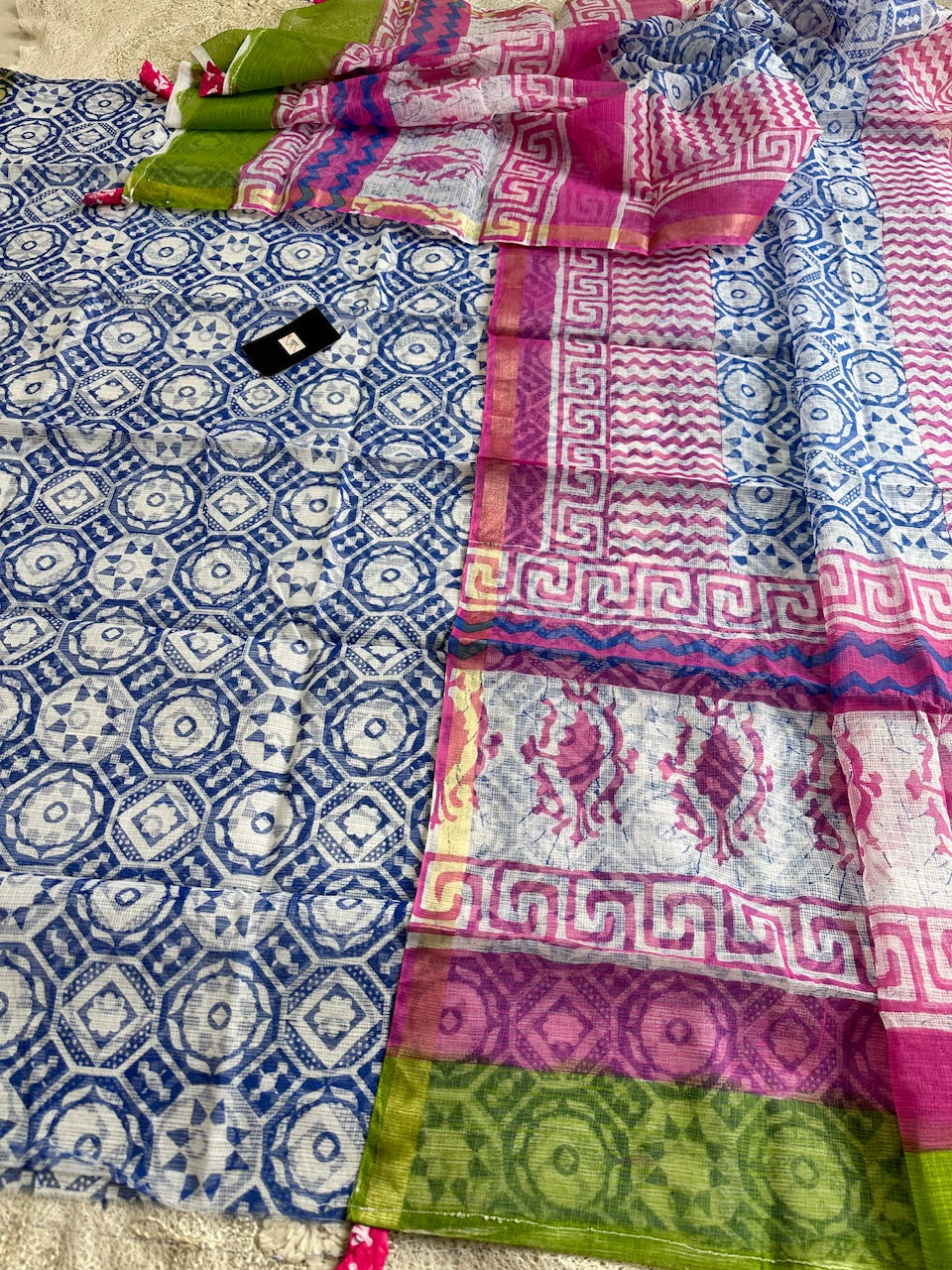 HandBlock Printed Kota Cotton Doria Top N Dupatta (Suit)