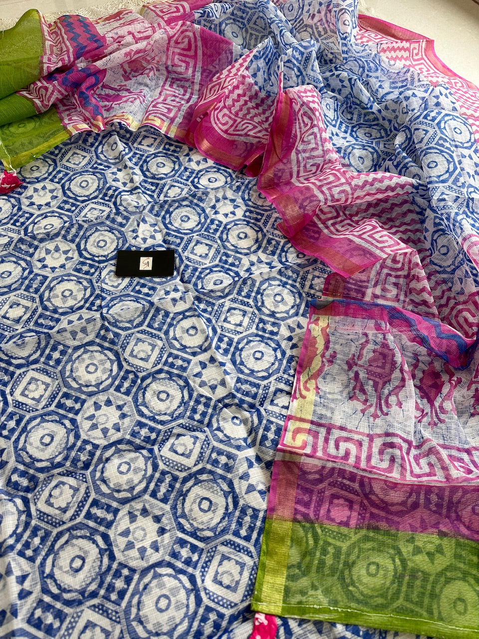 HandBlock Printed Kota Cotton Doria Top N Dupatta (Suit)