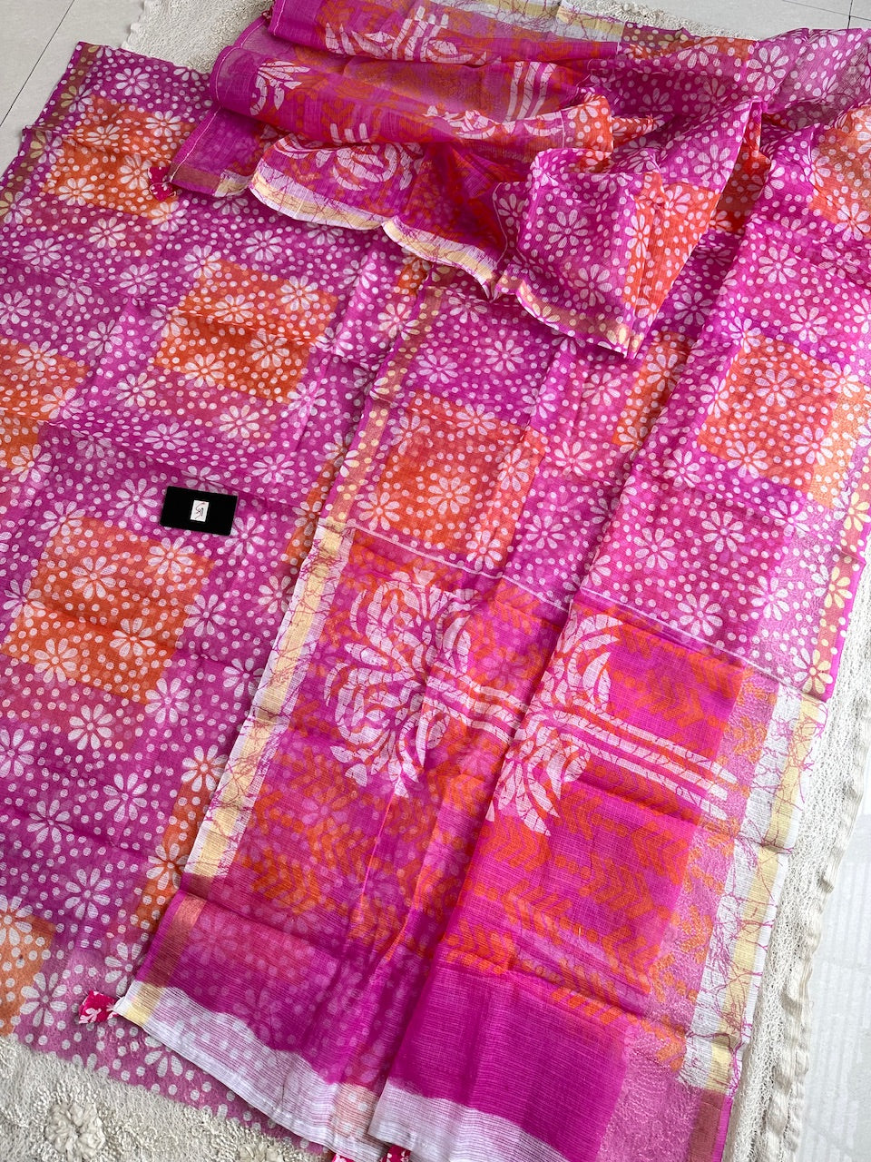 HandBlock Printed Kota Cotton Doria Top N Dupatta (Suit)