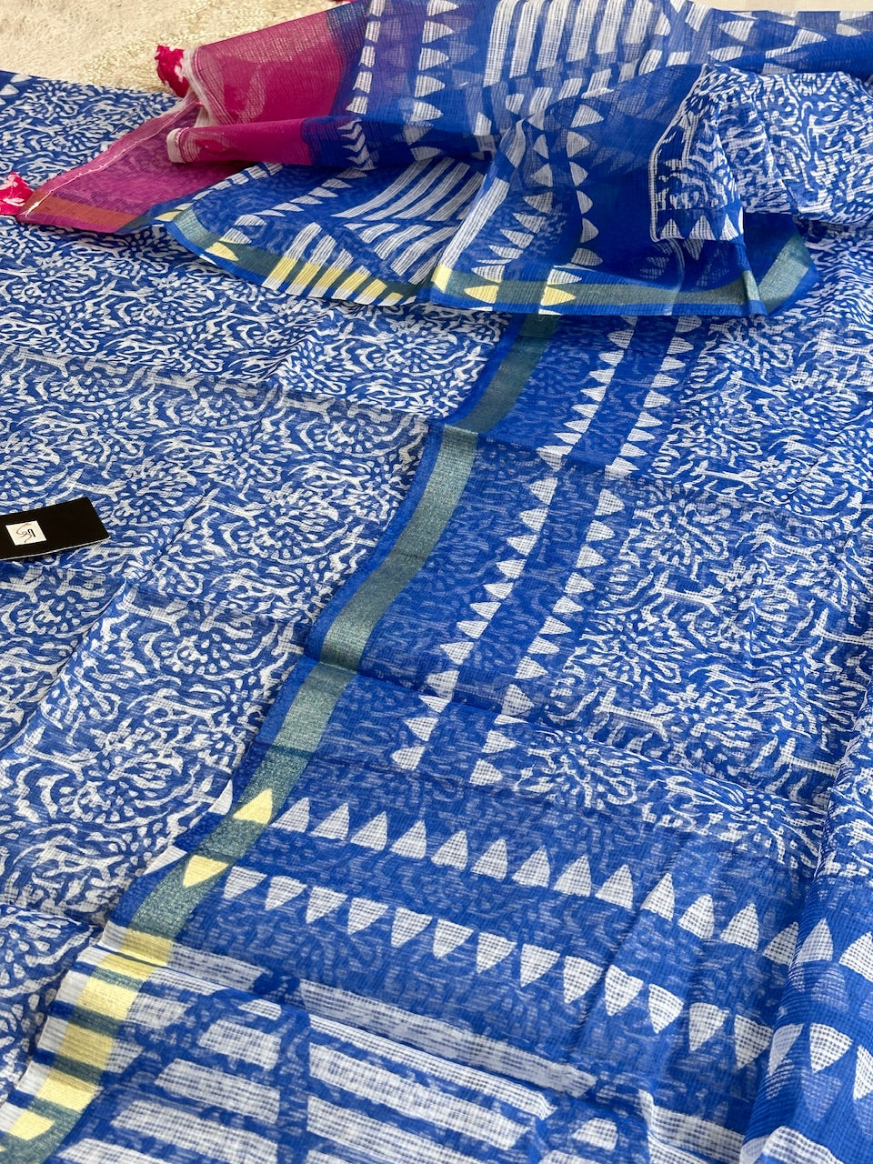 HandBlock Printed Kota Cotton Doria Top N Dupatta (Suit)