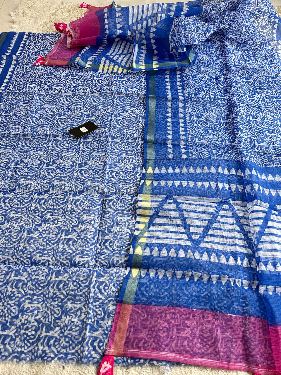 HandBlock Printed Kota Cotton Doria Top N Dupatta (Suit)