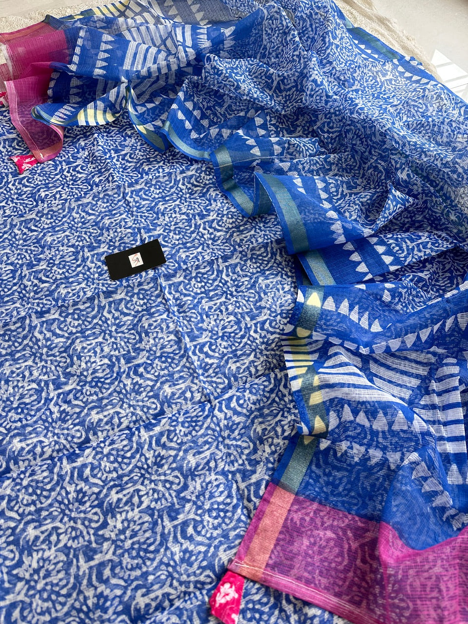 HandBlock Printed Kota Cotton Doria Top N Dupatta (Suit)