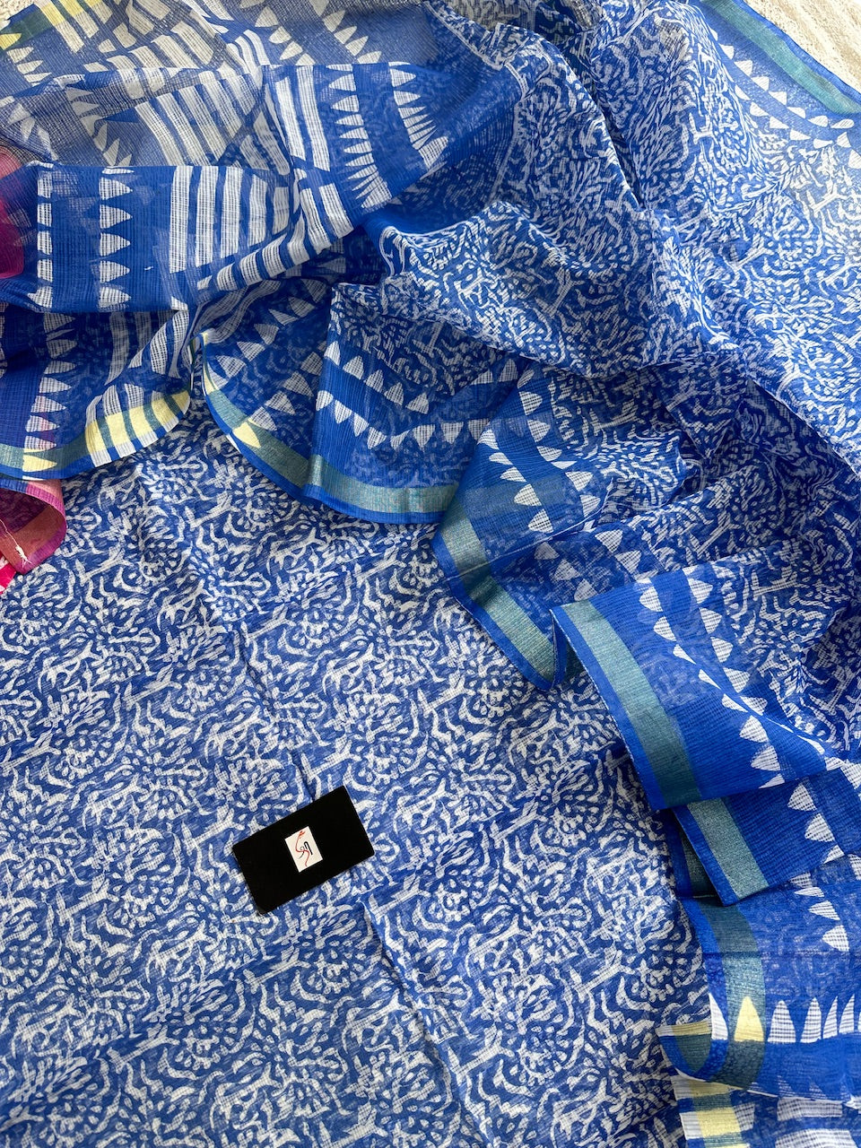 HandBlock Printed Kota Cotton Doria Top N Dupatta (Suit)