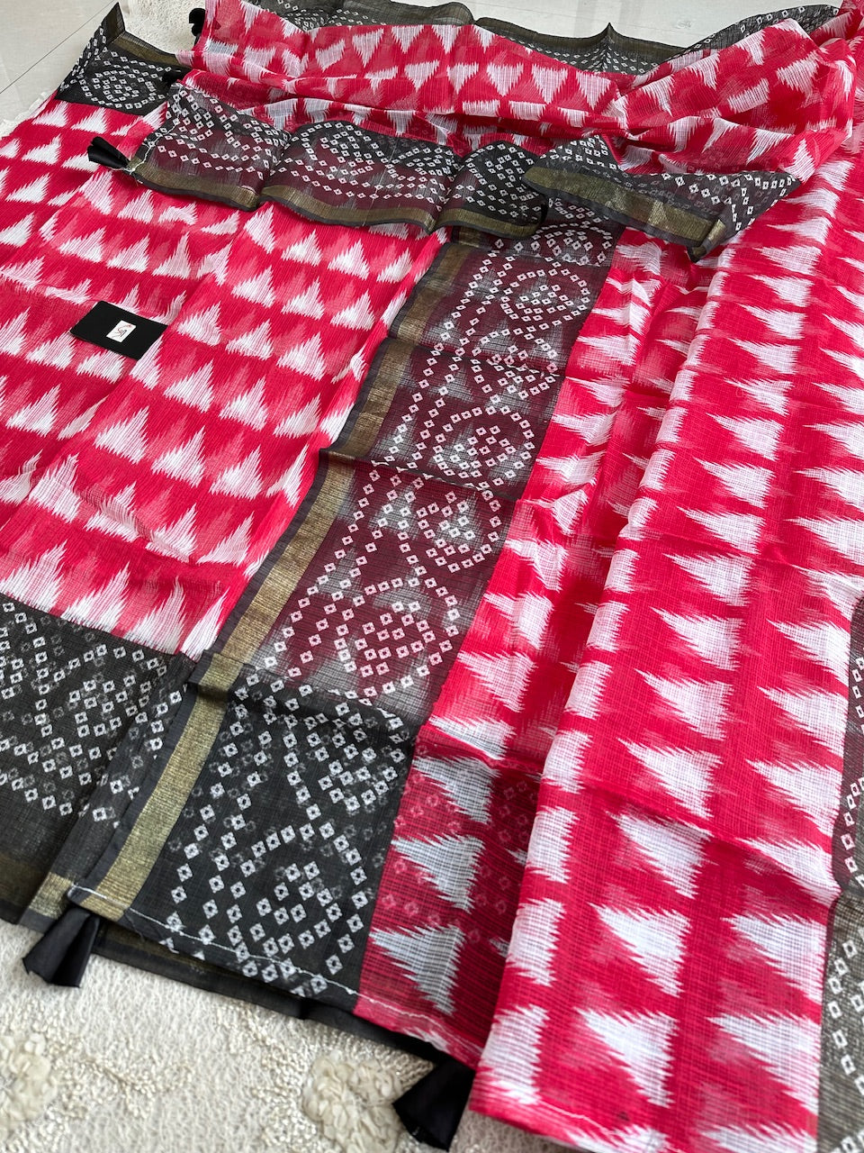 HandBlock Printed Kota Cotton Doria Top N Dupatta (Suit)