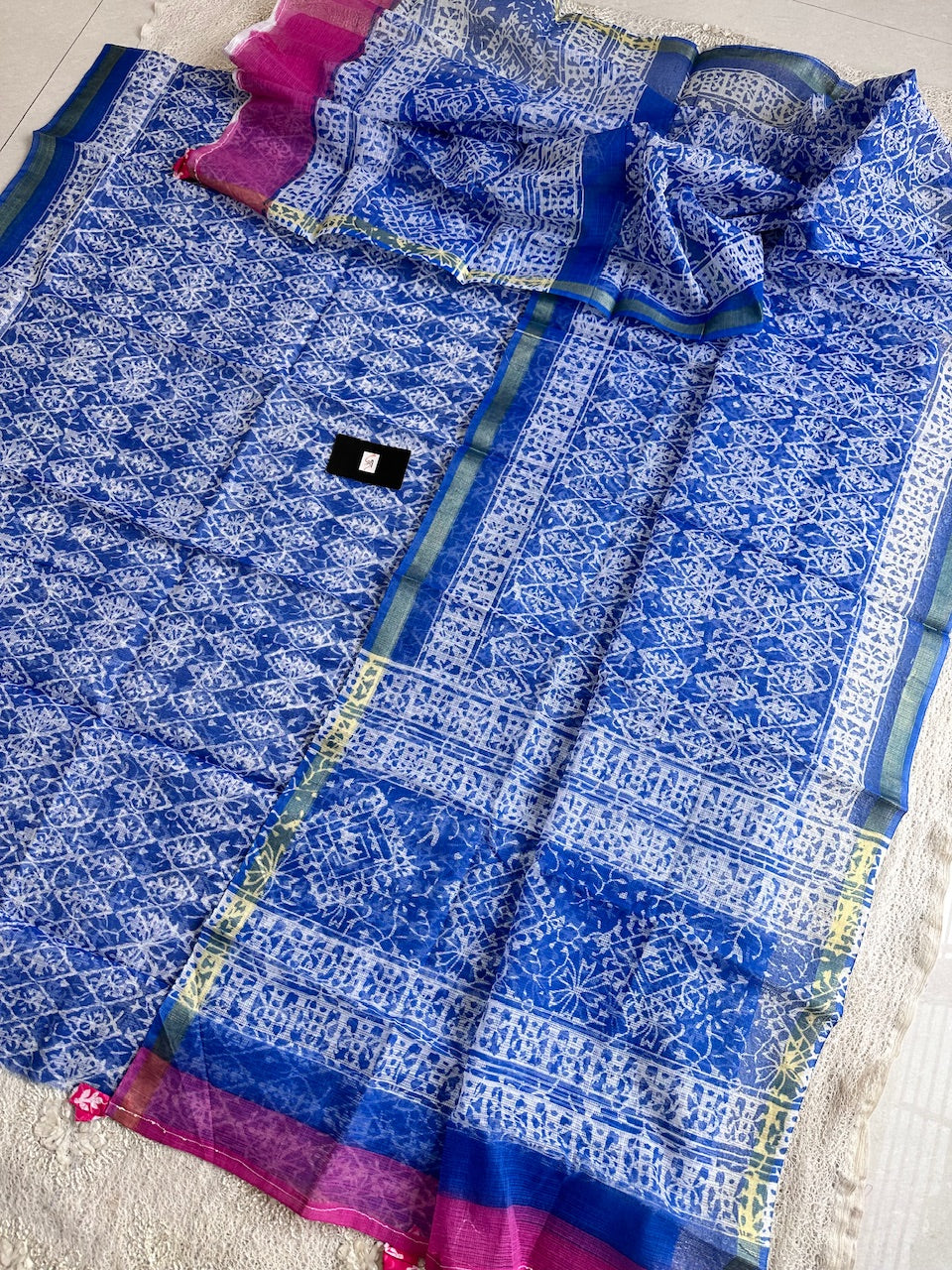 Handblock Printed Kota Cotton Doria Top N Dupatta (Suit)