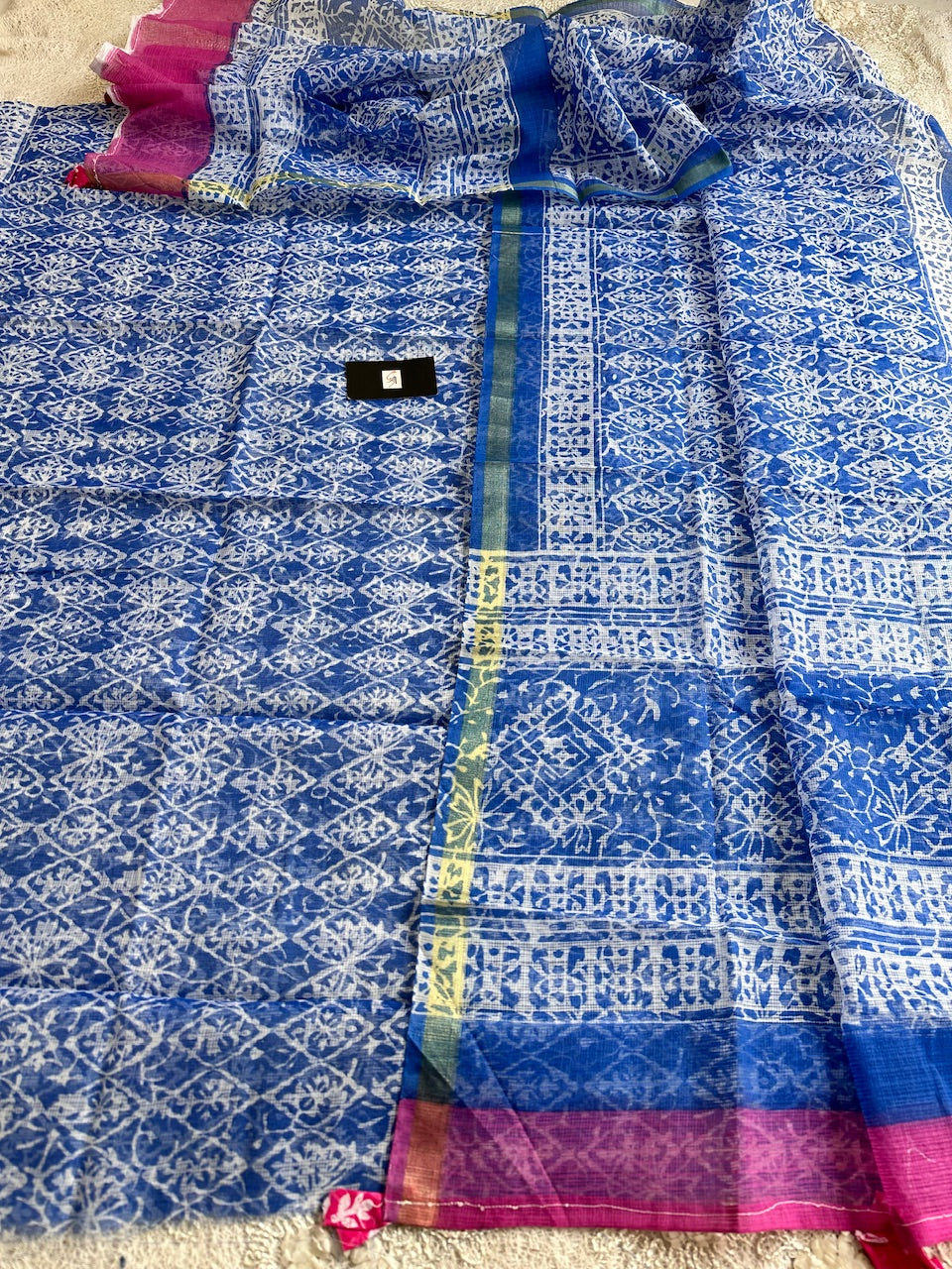 Handblock Printed Kota Cotton Doria Top N Dupatta (Suit)