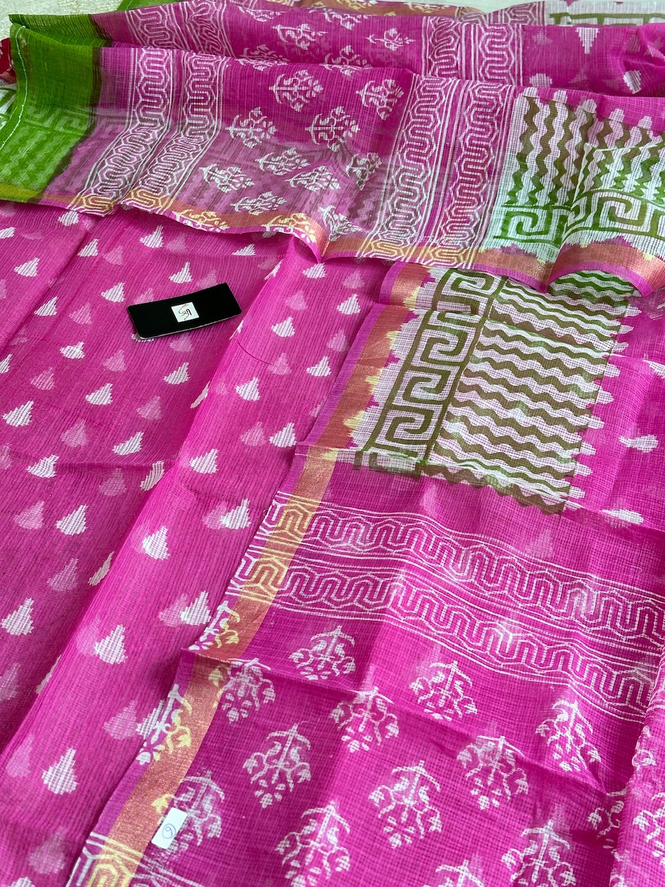 HandBlock Printed Kota Cotton Doria Top N Dupatta (Suit)