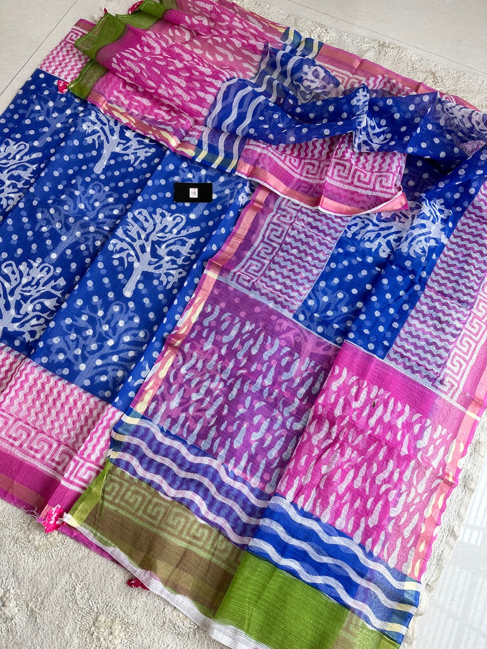 HandBlock Printed Kota Cotton Doria Top N Dupatta (Suit)