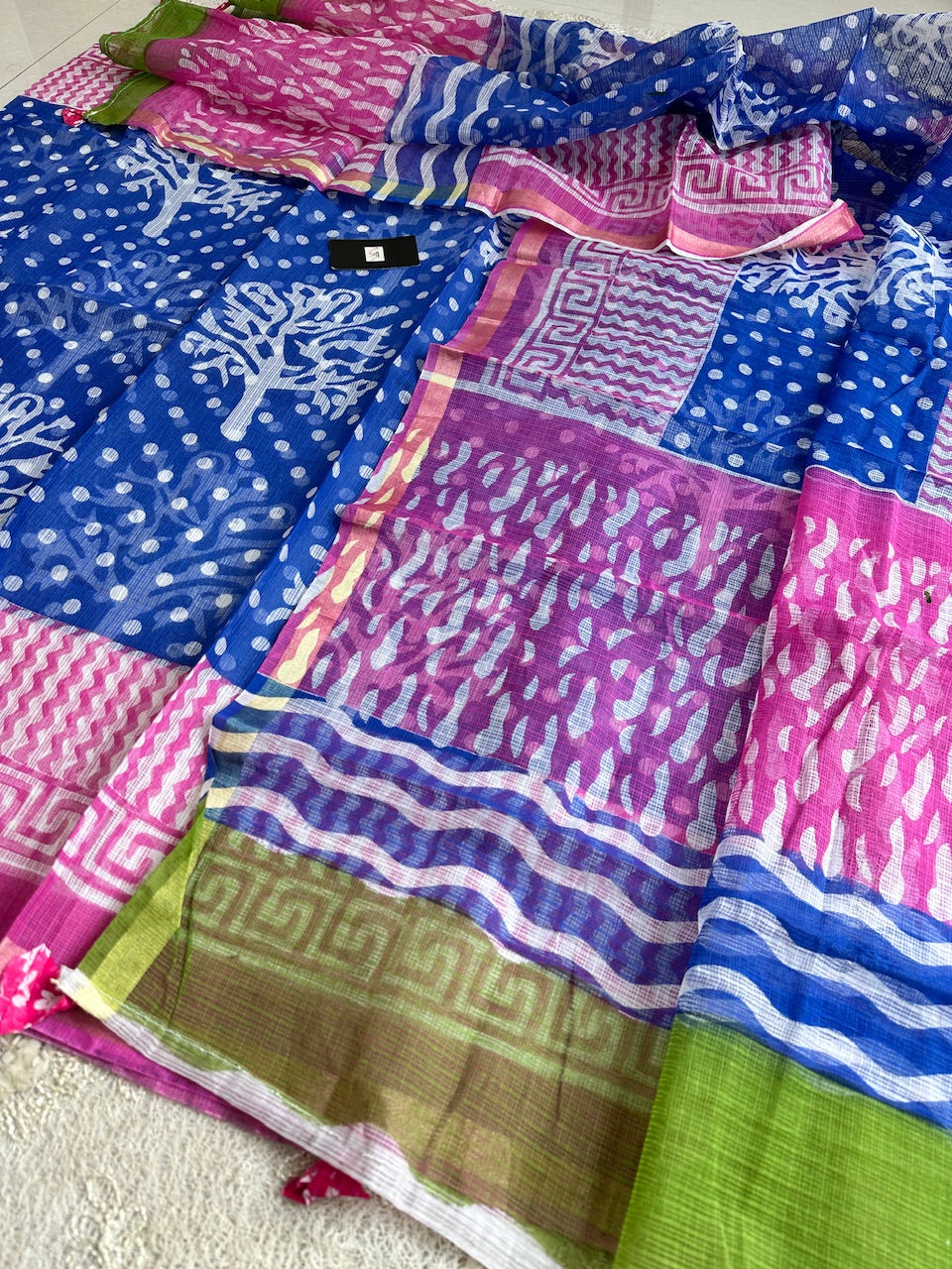 HandBlock Printed Kota Cotton Doria Top N Dupatta (Suit)