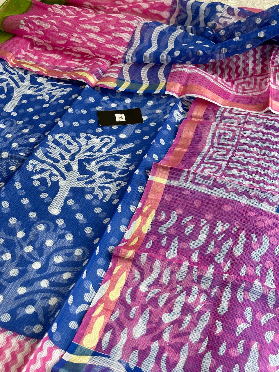 HandBlock Printed Kota Cotton Doria Top N Dupatta (Suit)