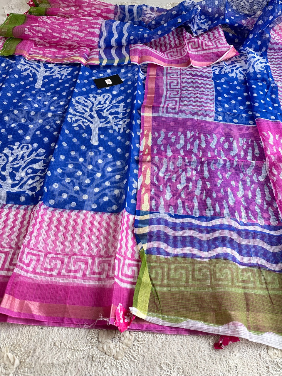 HandBlock Printed Kota Cotton Doria Top N Dupatta (Suit)