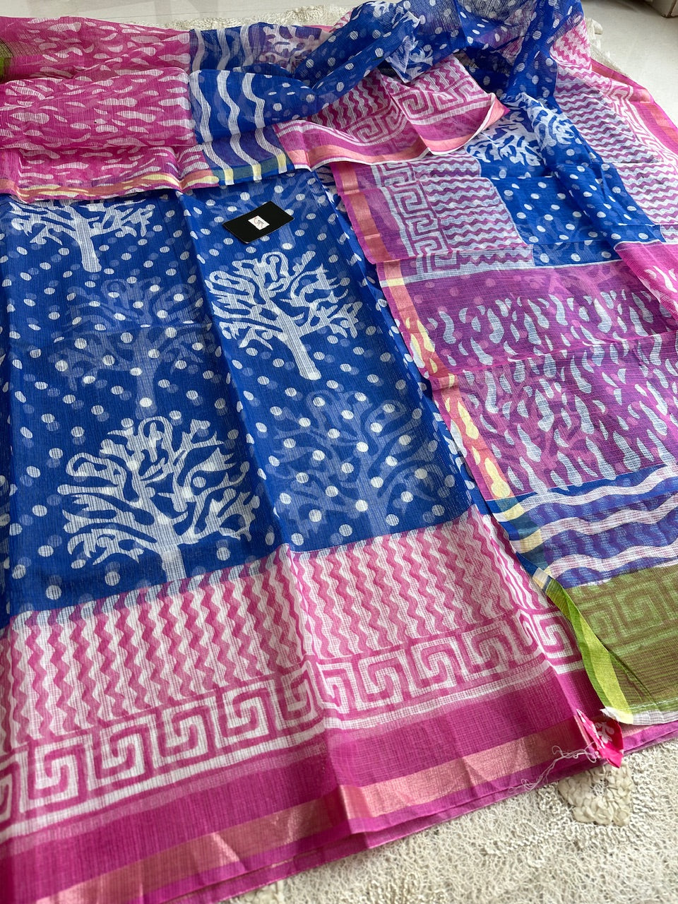 HandBlock Printed Kota Cotton Doria Top N Dupatta (Suit)