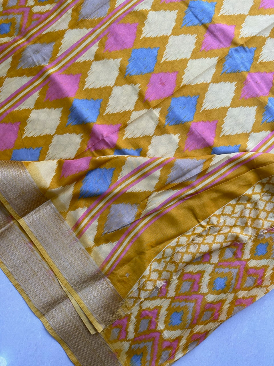 Printed Semi Dola Silk Saree