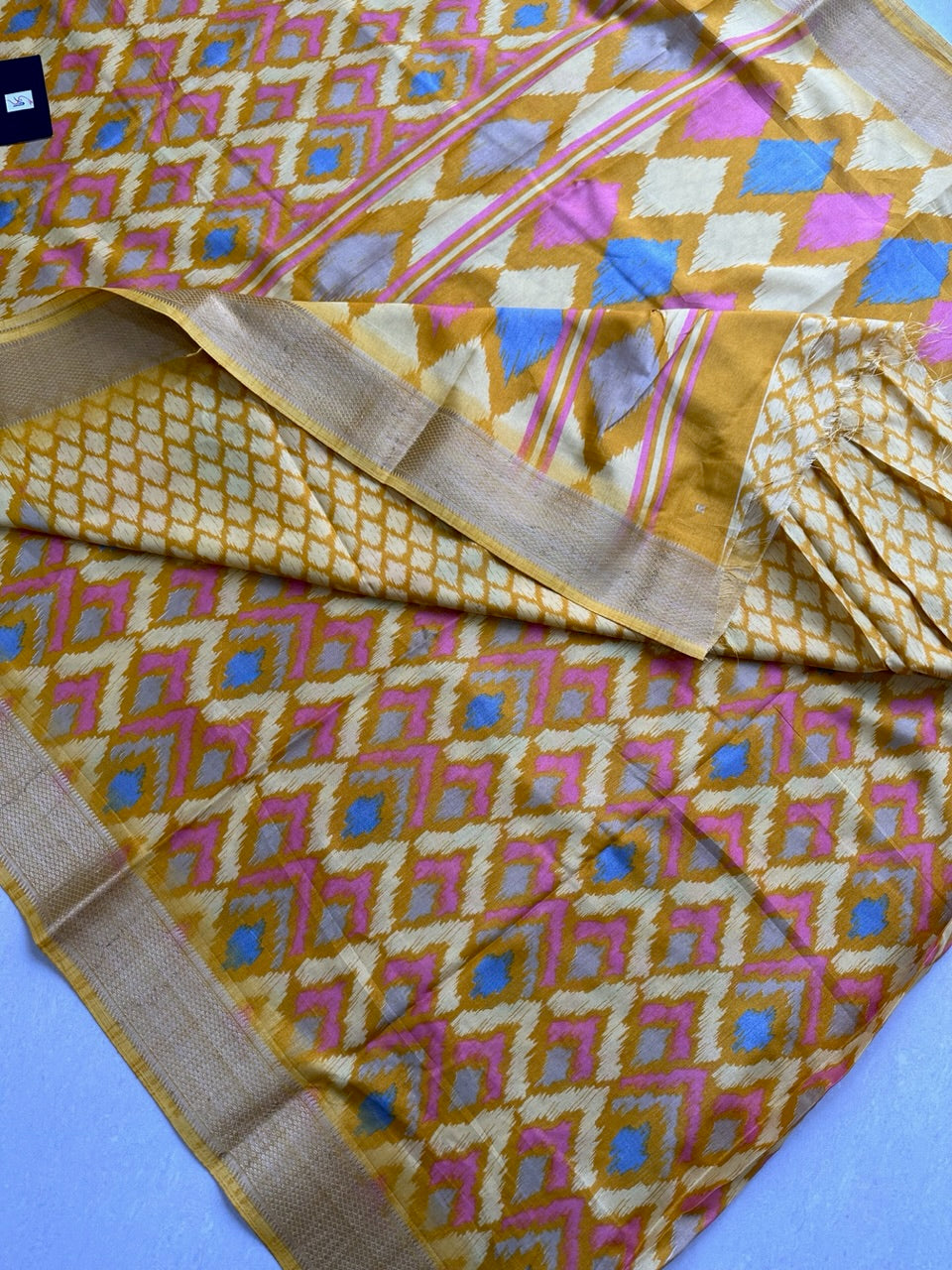 Printed Semi Dola Silk Saree