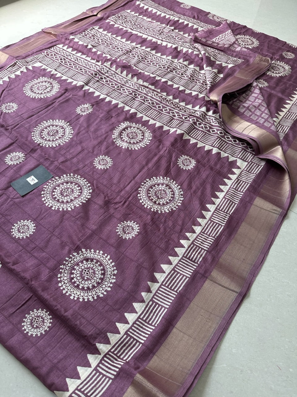 Digital Printed Soft Semi Dola Silk Saree with Handloom Touch