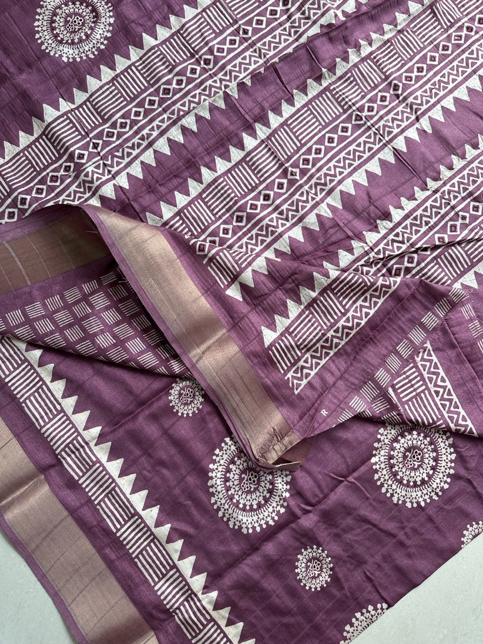 Digital Printed Soft Semi Dola Silk Saree with Handloom Touch