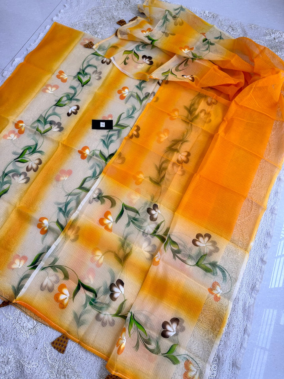 Handpainted Kota Cotton Doria Top N Dupatta (Suit)