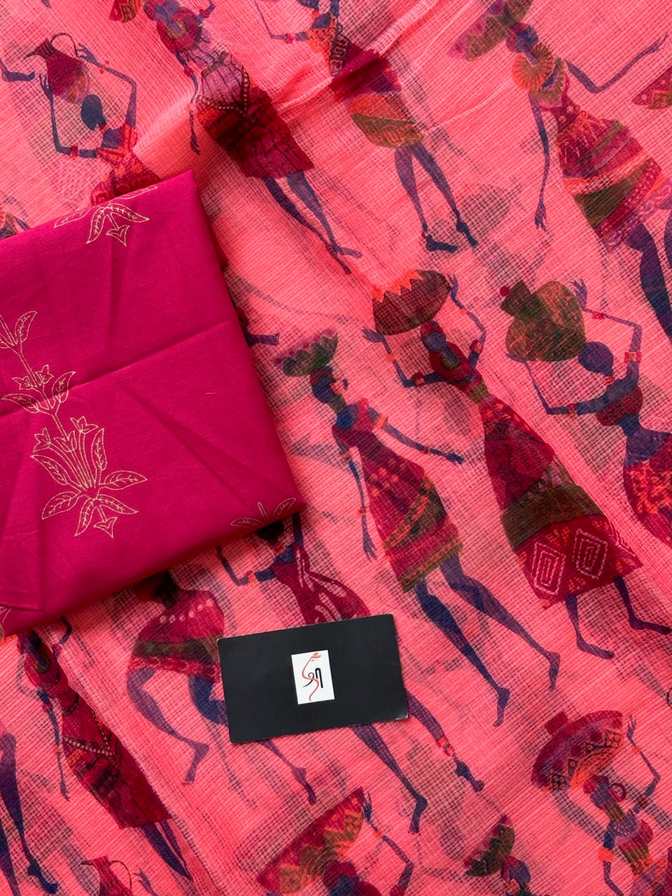 HandBlock Printed Cotton Doria Saree