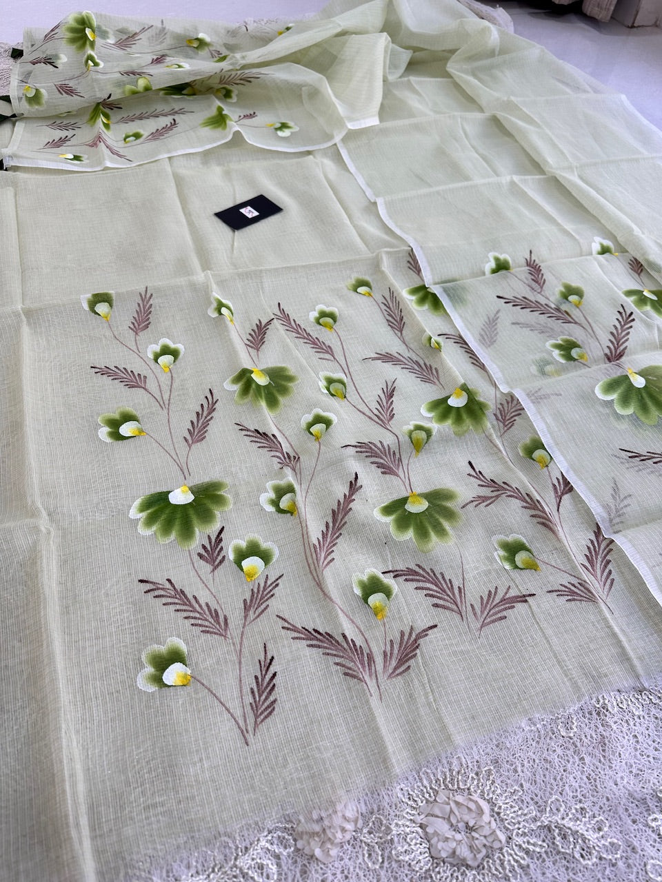 Handpainted Kota Cotton Doria Top N Dupatta (Suit)