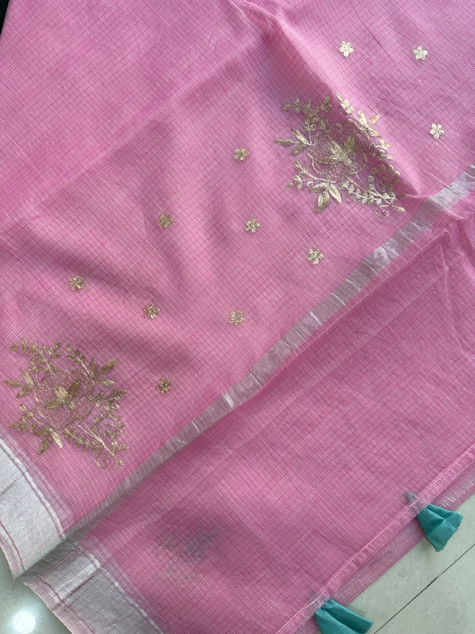 Kota Cotton Doria Saree with Pita work