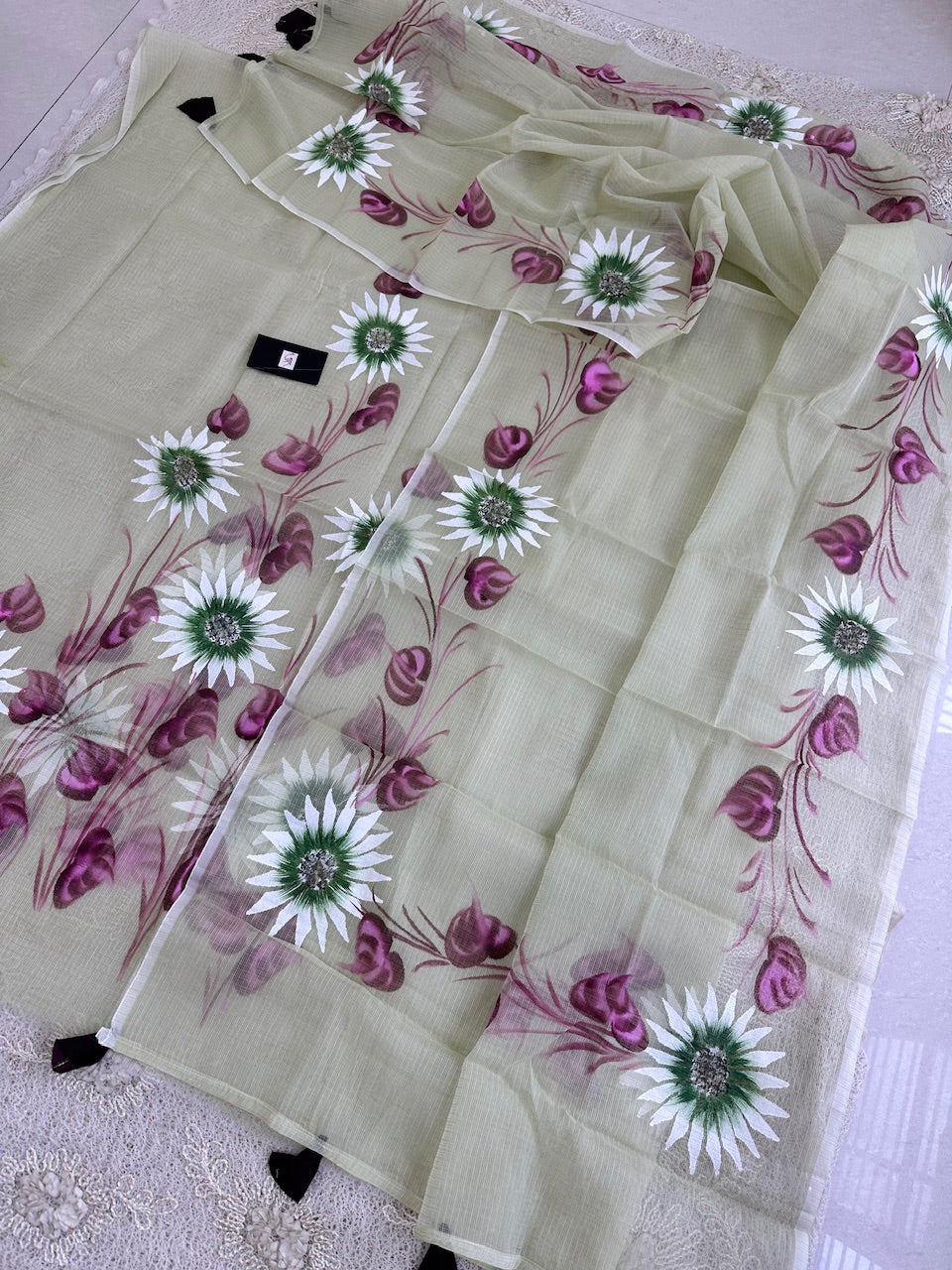 Handpainted Kota Cotton Doria Top N Dupatta (Suit)