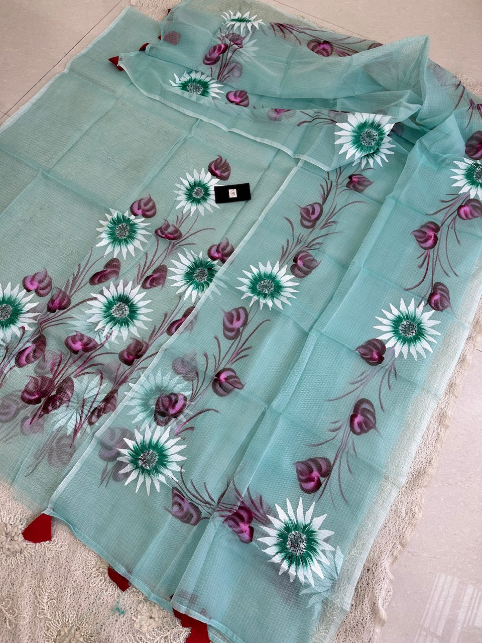 Handpainted Kota Cotton Doria Top N Dupatta (Suit)