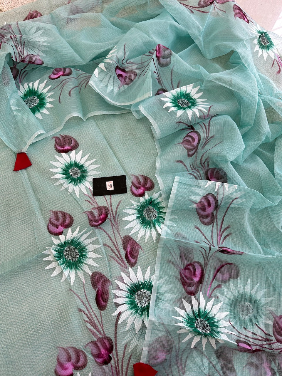 Handpainted Kota Cotton Doria Top N Dupatta (Suit)