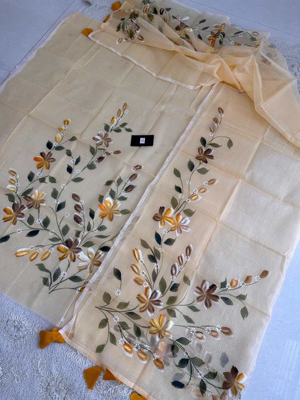 Handpainted Kota Cotton Doria Top N Dupatta (Suit)